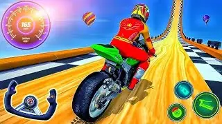 Ramp Bike Racing Game Play - Mega Ramp Bike Racing Game - Android GamePlay