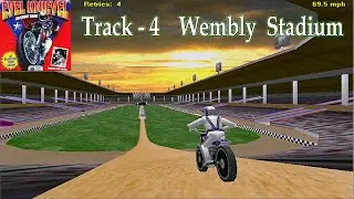 Evel Knievel Stunt Game - Wembly Stadium - Track 4 - 3dfx Velocity 100 - Valusoft PC Games