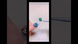 Easy nail art - gem / watercolour style #nailart #easynailart #watercolorart