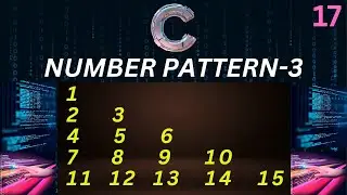 Number Pattern-3 in C Language By Pushpendra Sir