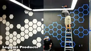 Complete DIY Project! | Creating A Faux Concrete Modern Design Accent Wall