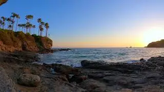[4k 10-Sec] Crescent Bay Sunset Time Lapse, Laguna Beach, CA 🇺🇸