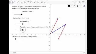 Subtraction of Vectors