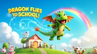 Dragon Flies to School 🐉✨ | Magical Imagination Song for Kids