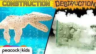 Designing + Demolishing a Mosasaurus! | JURASSIC WORLD'S CONSTRUCTION DESTRUCTION