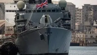 Royal Navy warship arrives in Gibraltar amid reef furore
