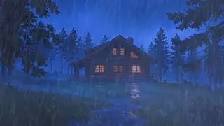 🌧 Instant Relax Heavy Rain White Noise Under Dark Night Rain for Focus & Rest 😴