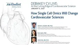 How Single Cell Omics Will Change Cardiovascular Sciences (John P. Cooke, MD) January 11, 2021