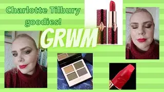 Trying new to me Charlotte Tilbury! | THE REBEL LUXURY QUAD | PATSY RED LIPSTICK | Get ready with me