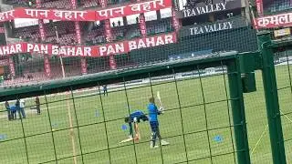 #Kohli and #dhawan batting practice session