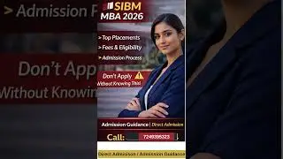 SIBM Pune MBA 2026 🔥 Fees, Admission Process, Placements | Worth It or Not?