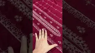 ✨Peach Dhanak with Velvet Shawl ✨End of Season Sale 🔥