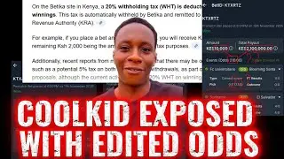COOLKID EXPOSED FROM FAKING WINNING RECEIPTS, FAKE FOOTBALL ODS AND FRAUD FOOTBALL SITE