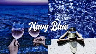 Navy Blue Preset - Lightroom Mobile Tutorial | Deep Blue Preset | VSCO Inspired Presets