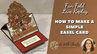 Make This Simple Autumn Easel Card | Featuring the Autumn Toile Suite