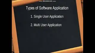 Basic Concepts on Software Application/Program and End User