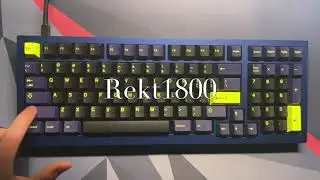 Cannon Keys Rekt1800 with lubed FFF switches Typing Sounds updated