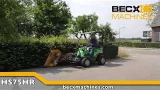 Becx Machines HS75HR hedge trimmer on Avant 225