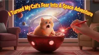 I Turned My Cat's Fear Into A Space Adventure&ndash; A Pixar Style