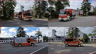 | GEFAHRGUTALARM | 3 Einsätze in 55 Minuten! | Viel zu tun für Hauptwache und Freiwillige Feuerwehr
