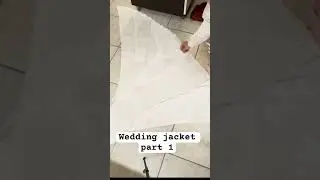 Sewing a wedding jacket part one #wedding #diy #selfmade #handmade #dressmaking #fashion