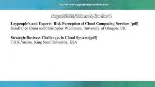 International Journal on Cloud Computing: Services and Architecture (IJCCSA)