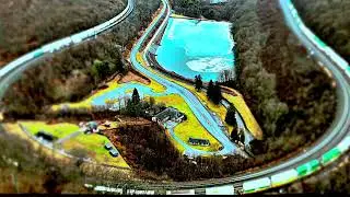 Trains On Horseshoe Curve 4K HDR