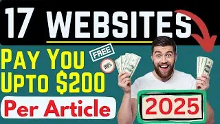 Make $200 Per Article 17 High Paying Websites for Writers | Stop Writing Free | #earnmoneyonline 🤑