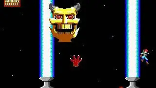 Dangerous Dave in the haunted mansion - Level 8 Last Boss - DOS