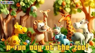 🦁🐵🎶 A Fun Day at the Zoo! &ndash; Animal Adventure Song for Kids | Smily Miley Chily 🌈💛