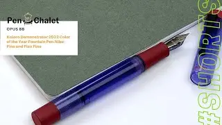 Opus 88 Koloro Demo Fountain Pen 2022 Color of the Year #Shorts: Now With New Flex Nib Options