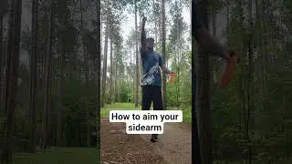How to aim your sidearm (forehand.) It's easier than aiming your backhand. Here's why...