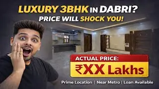 3BHK Luxury Flat Near Dabri Metro | 100 Gaj Ready to Move | Lift & Parking | 80% Loan