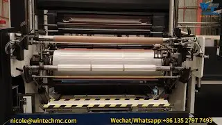 1850MM 5 Layers LLDPE Cast Stretch Film Jumbo Roll Production Line in Thailand，Output 6Tons Per Day