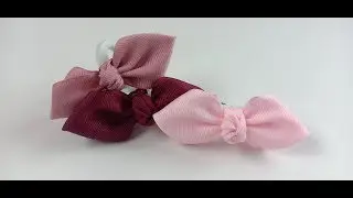 Cute ribbon hair bow in less than 7 minutes 🎀