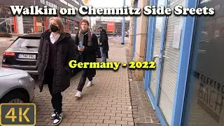 Walking on Chemnitz Side Street- Germany- 2022 🇩🇪