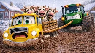 Traktor Tom rettet Fahrzeuge #kinderlieder #kindervideo #traktor