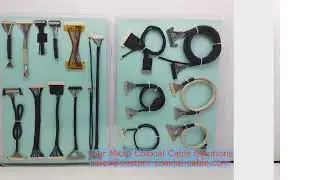 Exclusive Custom Micro Coax Cable Fai Report Assembly Overmolded Strain Relief IPEX 20525-030E ipc 6