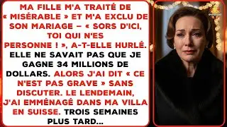 J'ai bâti une entreprise de 34 M$ pour ma famille. Ma fille m'a dit : « Pars, pauvre type. »