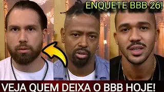 BBB 26: AP&Oacute;S SINCER&Atilde;O ENQUETE UOL ATUALIZADA MOSTRA QUEM SAI HOJE ENTRE BRIGIDO, LEANDRO E MATHEUS