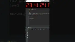 How to make a clock app using python