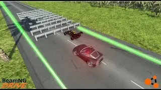 Cars vs Numerous Guardrails (part 1) - BeamNG Drive 2022