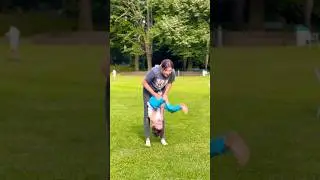 Fun Acrobatics with Mom - Kevin & Theo #shorts #fun #kevinundtheo