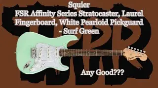 Squier FSR Affinity Stratocaster от Fender серо-зелёный