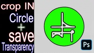 Photoshop Tutorial : Crop image in circle and save transparency