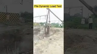Dynamic Load Test of Pile Foundation | Site Procedure |PMC Inspection |Civil Engineering#shortsfeed