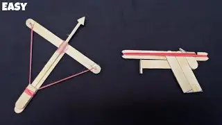 DIY Mini CROSSBOW & GUN Easy Tutorial - It&rsquo;s Dangerous ⚠️ Giveaway ₹50,000 💴