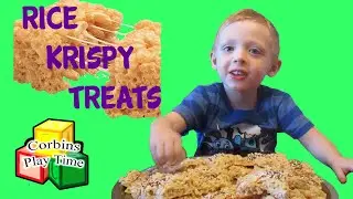 DIY Homemade Rice Krispy Treats Egg Surprise Play Dough Fun Corbins Playtime