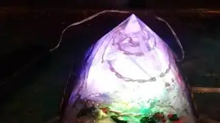 Orgone generator pyramid light I made