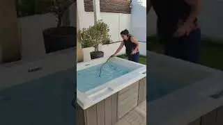 Montaje Spa de Hidromasaje Exterior para terraza y jard&iacute;n con capacidad para 4 personas acostadas.